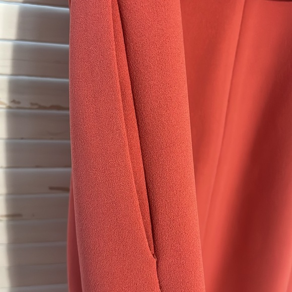 Elegant Terracotta Sleeveless Dress Size 2 - Picture 8 of 11